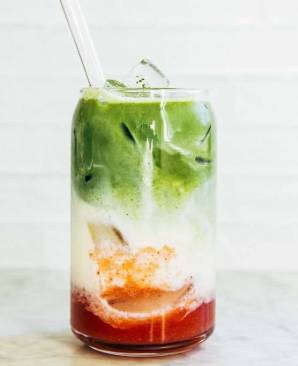Strawberry Matcha Latte