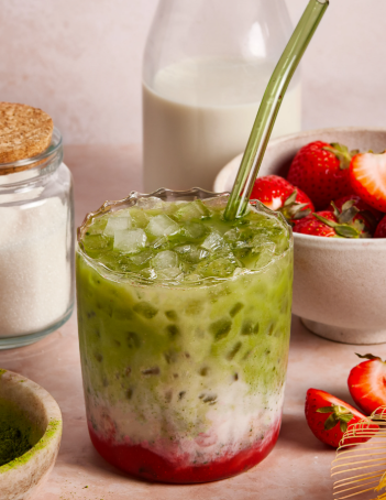 Strawberry Matcha Latte